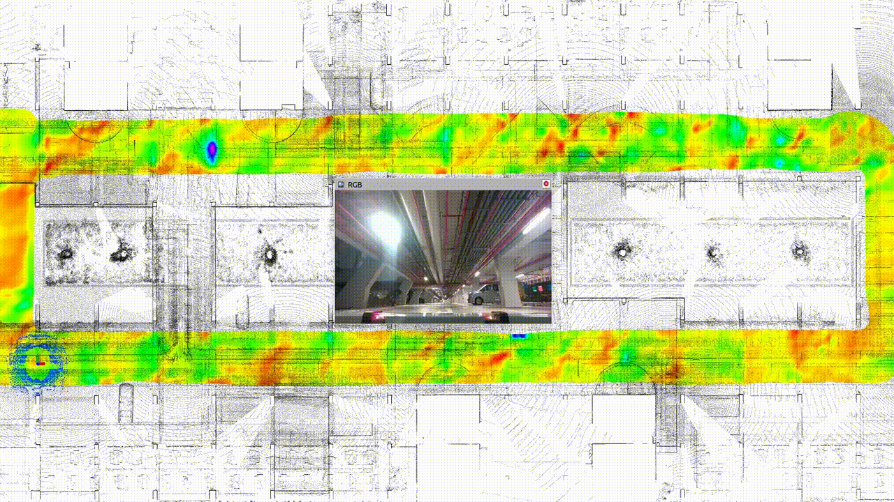 Animated MagLoc localization demo in a car park